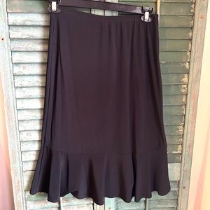 Picadilly black skirt pull on small polyester spandex